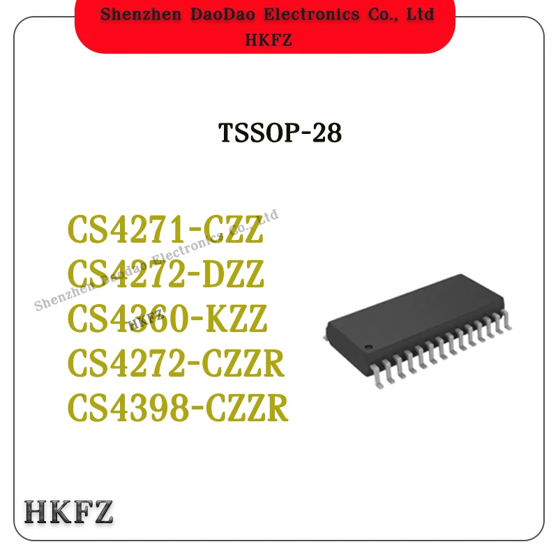 

Quality Brand New CS4271-CZZ CS4272-DZZ CS4360-KZZ CS4272-CZZR CS4398-CZZR CS4271 CS4272 CS4360 CS4272 CS4398 DAC Audio IC Chip