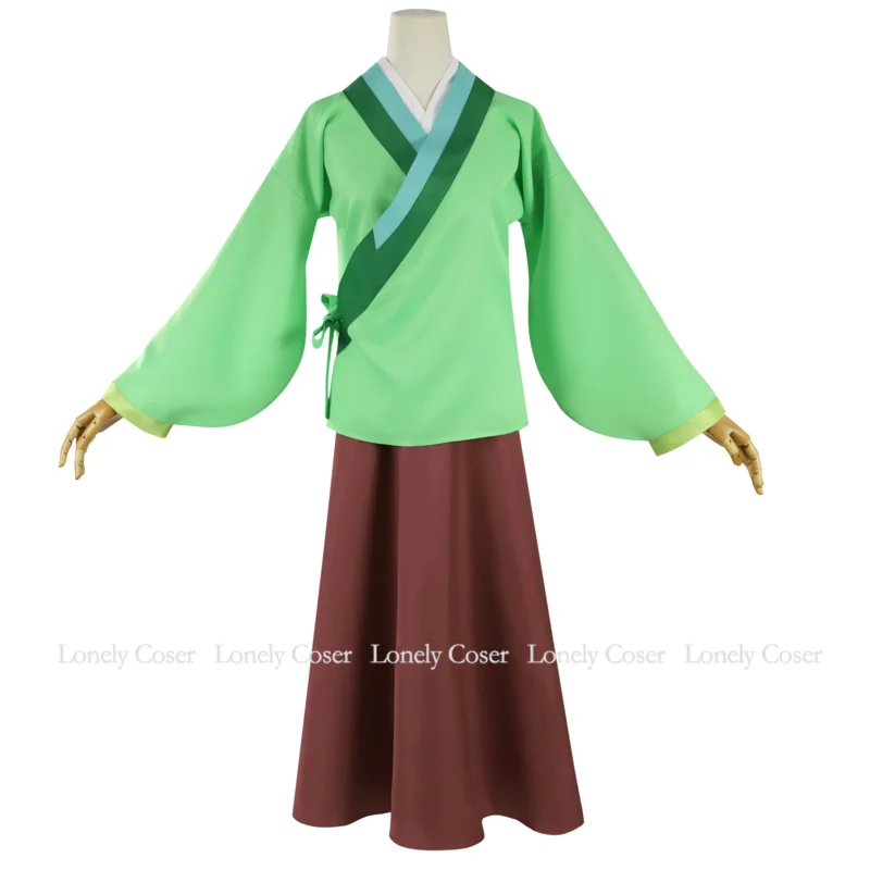 Maomao Jinshi Cosplay Costume Kusuriya no Hitorigoto The Apothecary Diaries Wig Hanfu Uniform Kimono Headress Hairpin Halloween