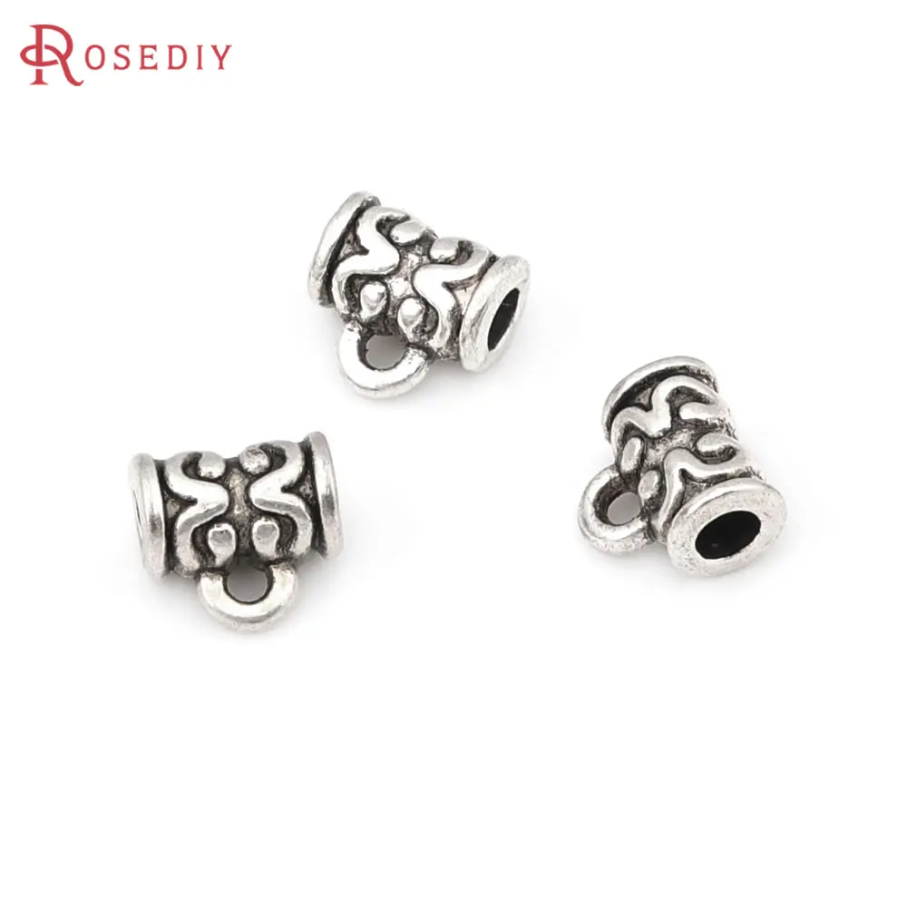 Antique Silver Vintage Style Zinc Alloy Spacer Beads Bracelet Beads Charms Connector Jewelry Making Supplies Necklace for Women