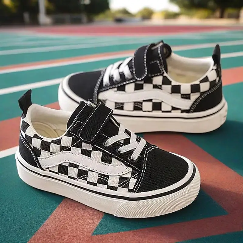 2025 حذاء قماش جديد للأطفال في سن المراهقة بنين موضة أحذية رياضية بنات حذاء كاجوال الطلاب الصغار لينة الراحة أسفل الرياضة احذية الجري #2