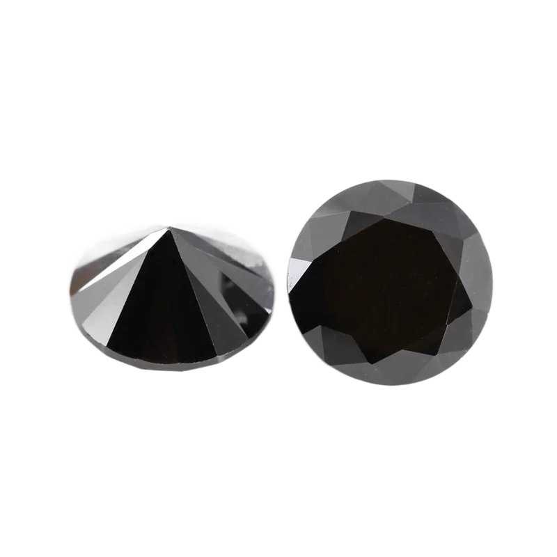 مويسانيتي أسود 1-12 مللي متر بالجملة حجم مختلف أحجار فضفاضة مختبر أسود نمت مويسانيتي الماس DIY بها بنفسك مجوهرات وصنع الساعات #3