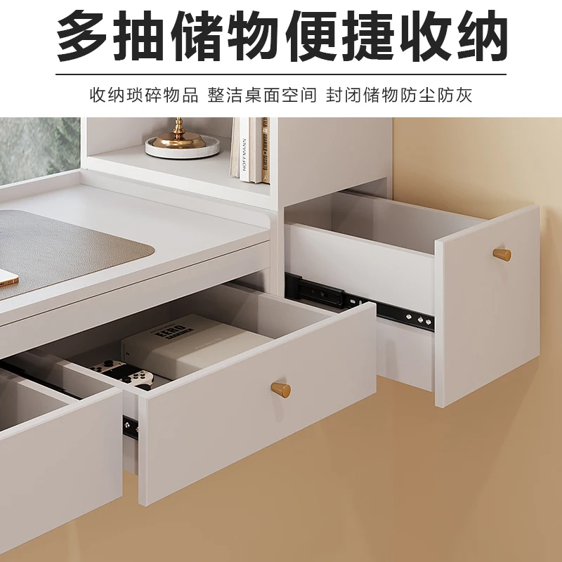 Multifunctional Balcony Bay Window Cabinet Solid Wood Window Sill Cabinet Floor  Desk Bookcase Locker Corner Cabinet Lock