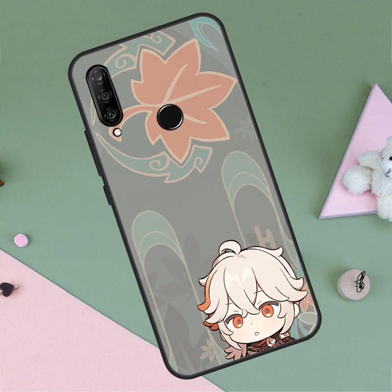 Genshin Impact  Kaedehara Kazuha leaf Case For Huawei Nova 9 10 SE 5T 3i 7i 8i 11i Y60 Y61 Y70 Y90 P60 Mate 60 Pro P30 P40 Lite