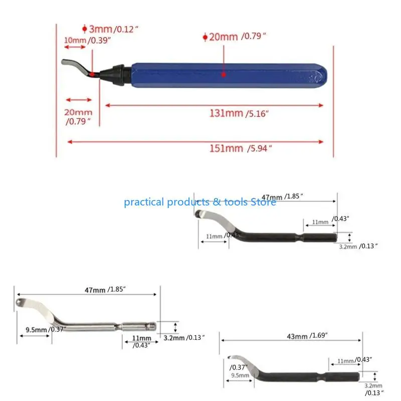 15ブレードを備えた77JBメタルデベリングツールキット多機能ロータリーデバルブレードセット