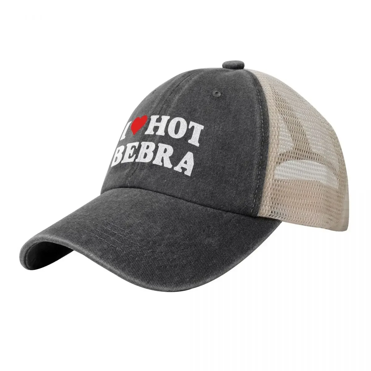 

I Heart Hot Bebra I Love Hot Bebra Baseball Cap Icon Beach Sun Hat For Children Hat Man For The Sun Women Men's