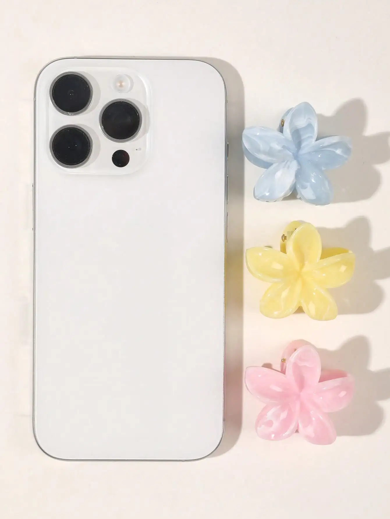 4 Stück mehrfarbige Blumen-Haarklammern für Frauen und Mädchen, rutschfest, niedlich, modisch, Haarschmuck, kleine Haarnadel, Krabben-Haarspange-Stil – Detail 34