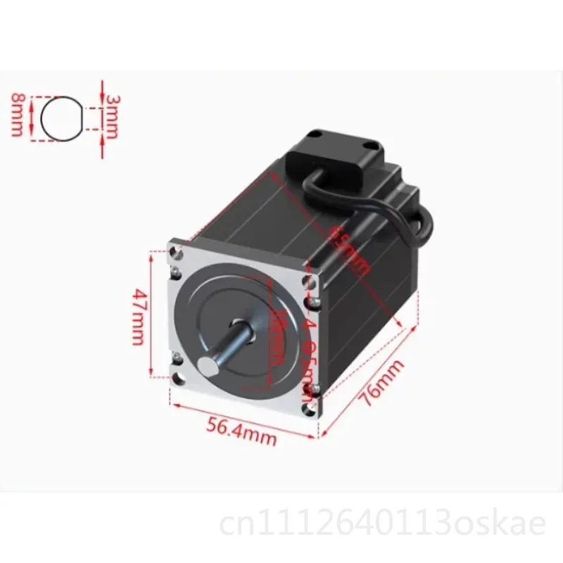 57 Stepper motor driver torque 1.2/1 5/2.2/2.6nm single and double output shaft can add electromagnetic brake