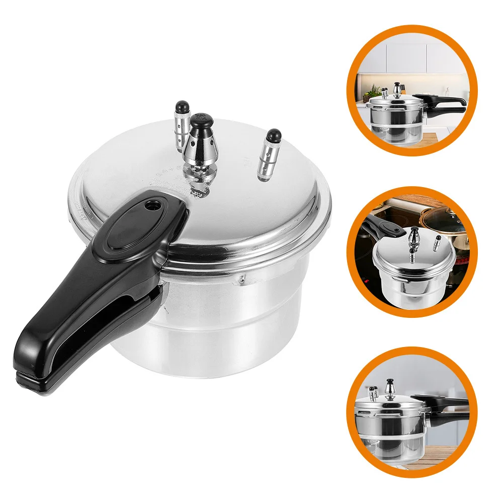 

High Pressure Cooker Multi-Use Kitchen Pressure Pot Portable Handle Aluminum Alloy Stovetop Gas Electric Cooker