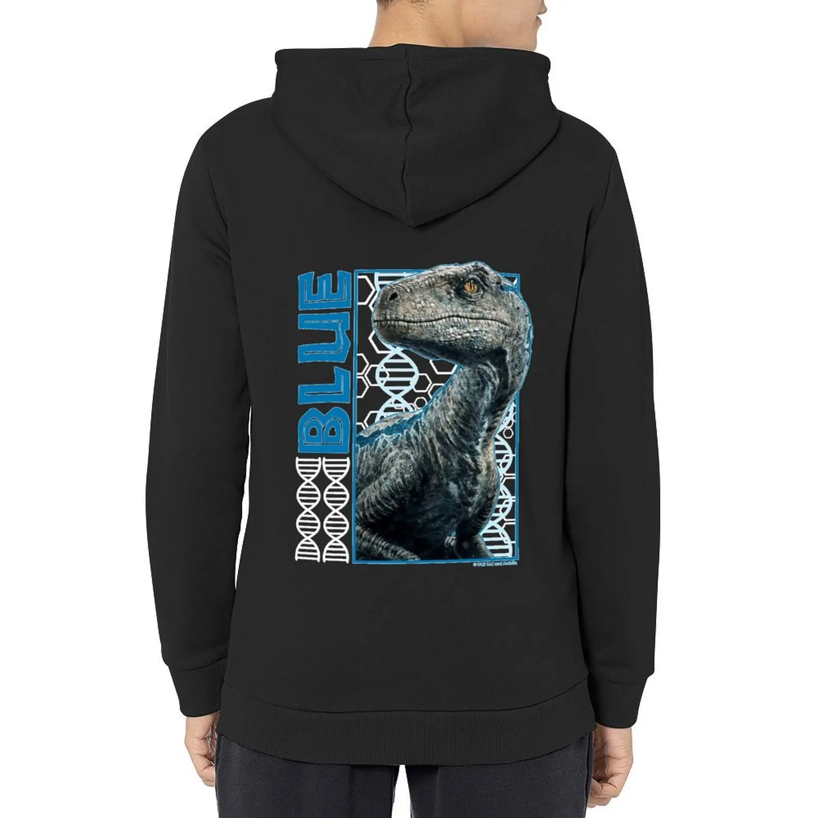

Jurassic blue Graphic Hoodie men's clothing mens clothing clothes for men winter clothes hoodie for men