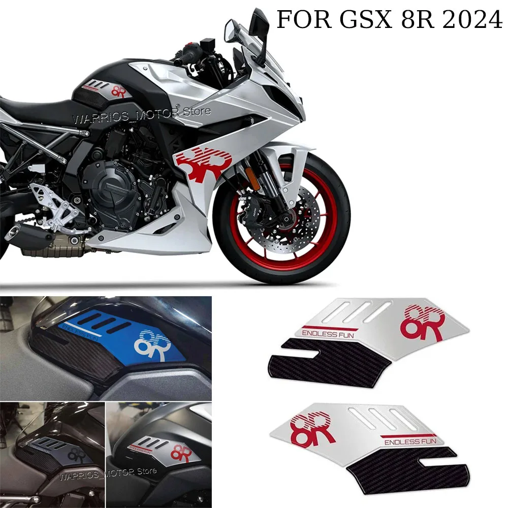 

GSX 8R Tank Pad Stickers Motorcycle 3D Resin Protection Stickers Kit Waterproof Anti-scratch Protector for Suzuki GSX 8R 2024