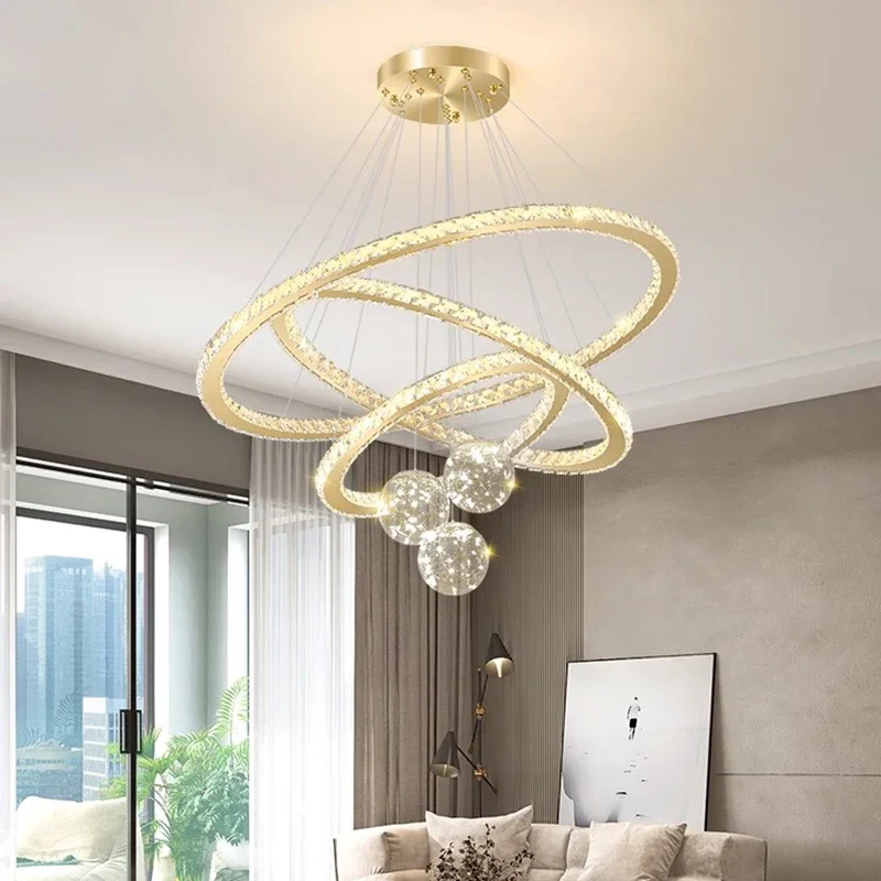 

Modern Luxurious Home Decor Surrounding Crystal Pendant Staircase Villa The Hotel Lobby Chandelier Indoor Lighting Light Fixture