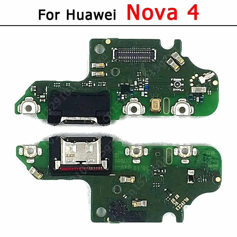 Charge Board For Huawei Nova 5T 4E 4 3E 3i 3 2 Plus Charging Port Ribbon Socket Usb Connector Pcb Dock Spare Parts