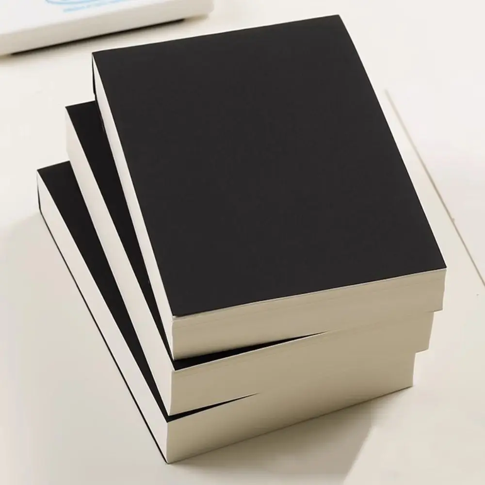 A6 Blank Draft Notebook Thicken 252Sheets DIY Office Notebook Easy to Tear off Stationery Painting Sketchbook School