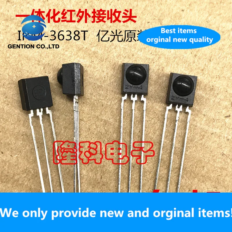 10PCS 100% New original Everlight 38K IRM-3638T integrated infrared receiver IRM3638T small infrared remote control 10 pcs