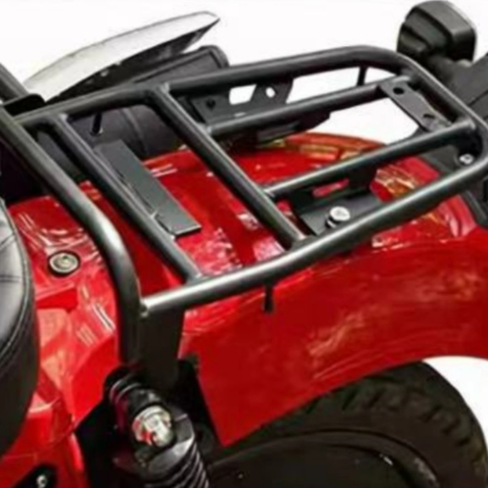 Motorcycle Rear Luggage Rack Matte Black Motorcycle Rear Rack Welded Rugged for Commuters, Daily Commuting