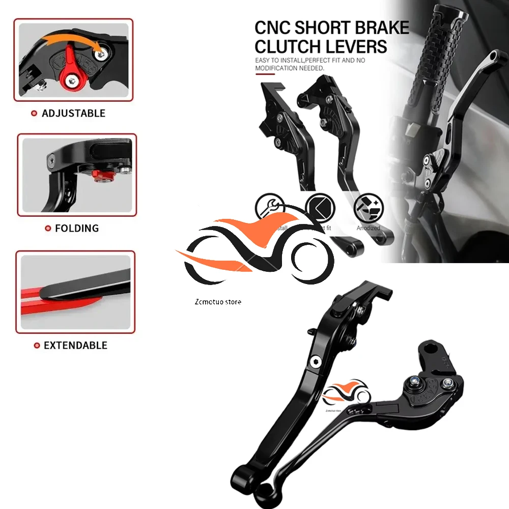 

MT125 2024 Motorcycle Clutch Brake Lever Handlebar grips ends For YAMAHA MT 125 MT-125 2014 -2017 2018 2019 2020 2021 2022 2023
