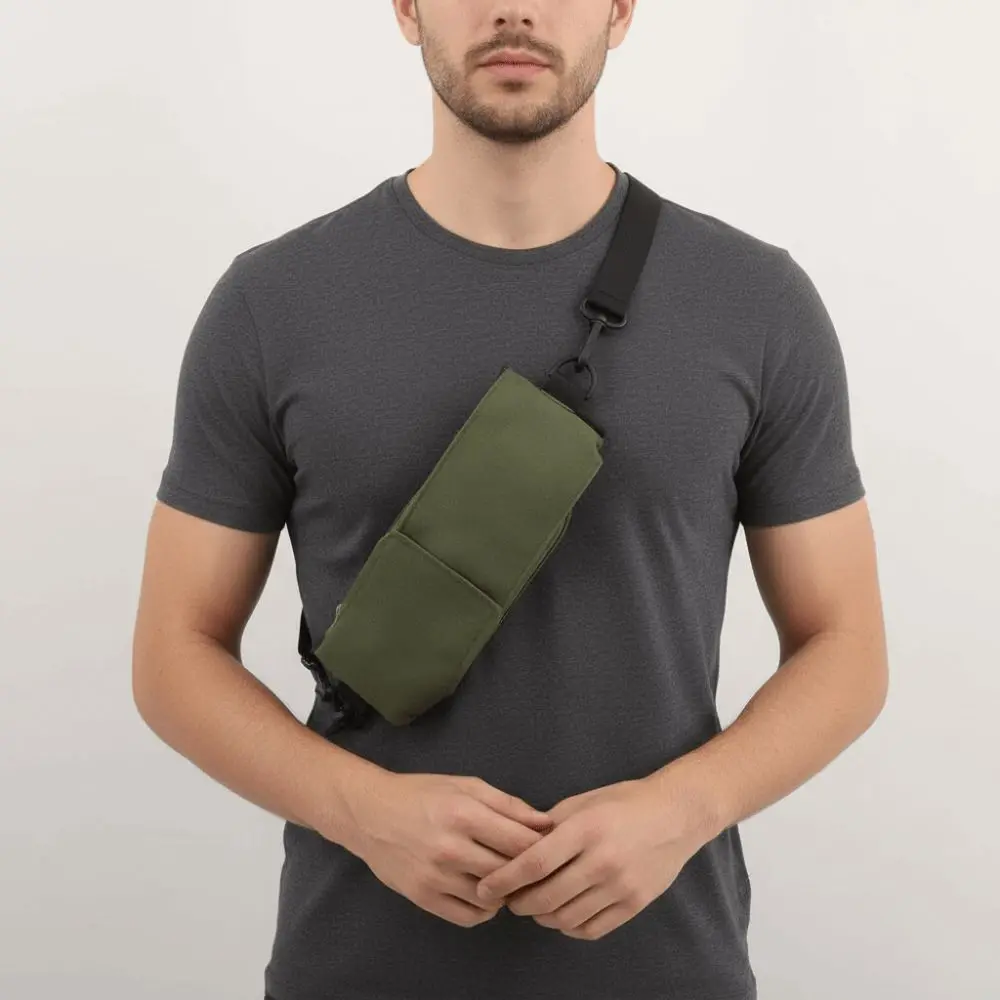 

Canvas Solid Color Mini Mobile Phone Bag Shoulder Solid Color Canvas Light Shoulder Bag INS Vertical