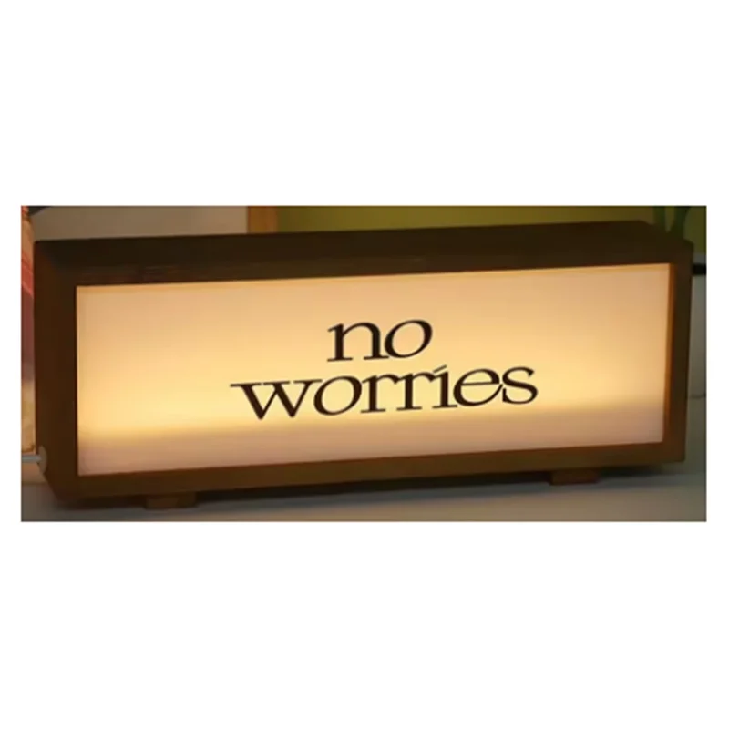 صندوق إضاءة خشبي ضوء محيط LED صندوق إضاءة ليلي محيط لغرفة النوم وغرفة النوم والرياضة الإلكترونية وسطح المكتب والديكور المحيط