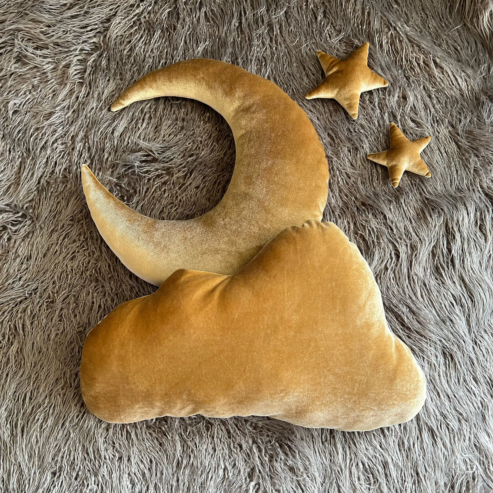 Christmas Newborn Stars Moons Photography Props Colorful Colors Cloud - shaped Pillow Set Infant Souvenir Photo Shooting 2024