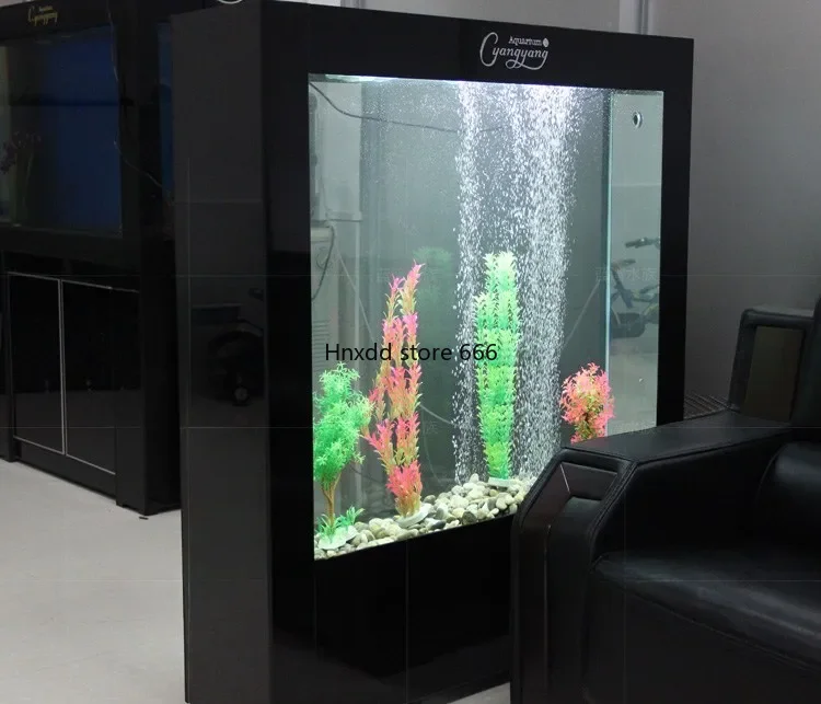 Simple Ecological Fish Tank Living Room Home Aquarium Change Water Floor Partition Rectangular