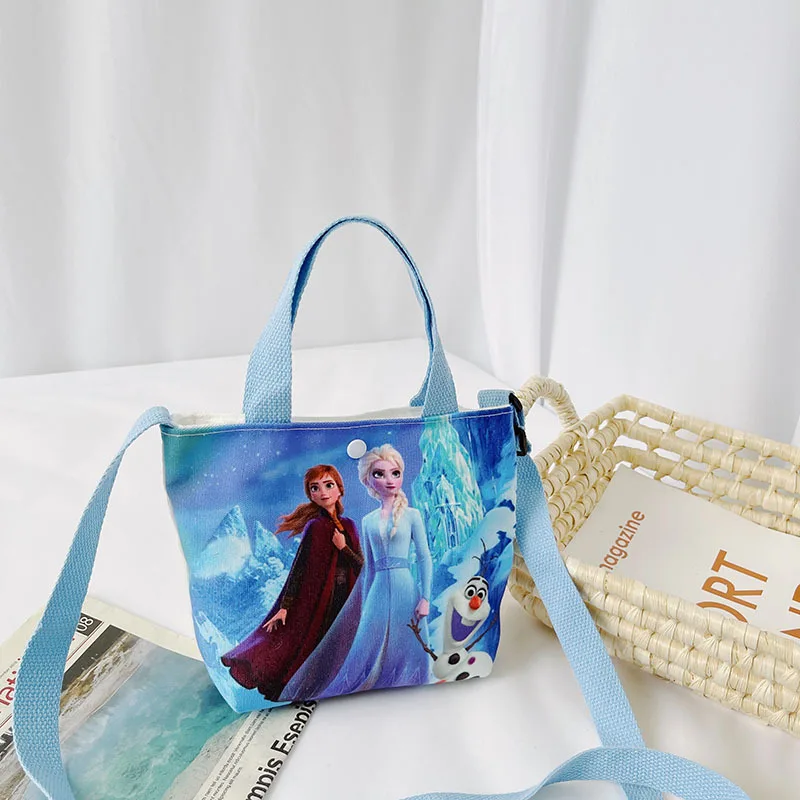 Disney Frozen Girls Handbag Cute Princess Elsa Cartoon Handbags Messenger Bag for Baby Girls Fashion Shoulder Bag Birthday Gifts