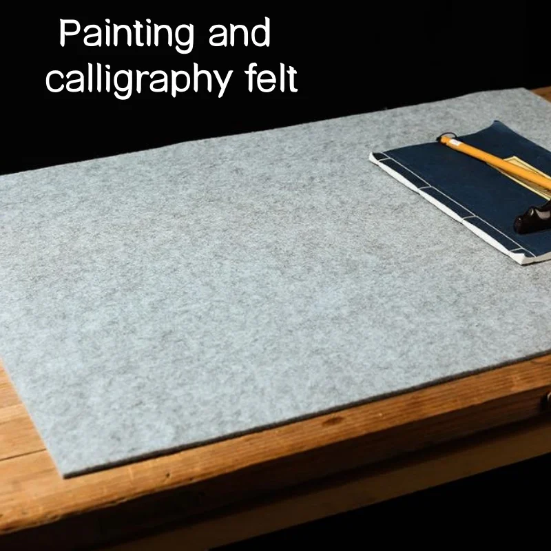Thick Calligraphy Felt Desk Pad -5mm/0.197in anti Slip Pad, Used for Brush Writing Paper, Painting, and Daily Practice, Home