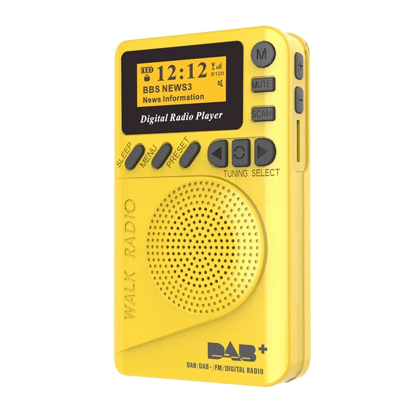 Pocket Mini Digital Radio Fm Digital Demodulator Portable Mp3 Player With Lcd Display