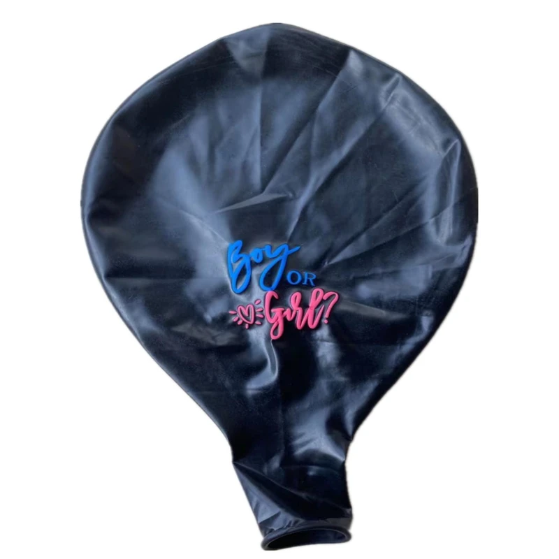 

36-inch Black Gender Reveals Balloon Boy or Girl Boys and Girls Set Up Large Balloons