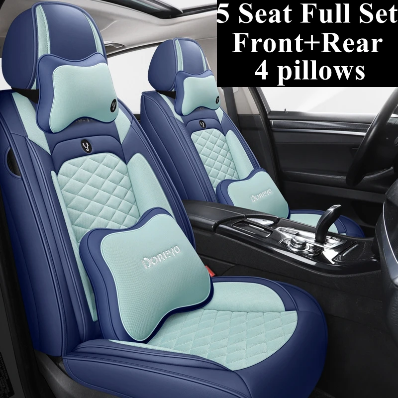 

Front+Rear Full Set Car Seat Covers for Volkswagen Amarok Gol Lamando Lavida Jetta Phaeton Phideon Santana Tiguan Variant Vista