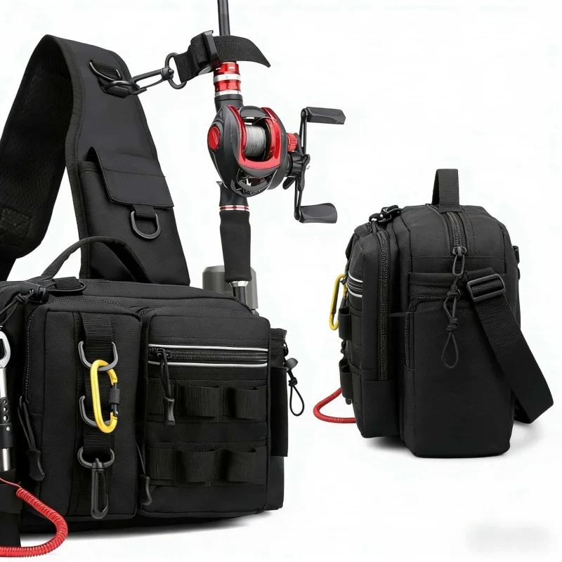 

Камуфляжная рыболовная сумка для мужчин: многофункциональная наплечная/нагрудная сумка для активного отдыха, тактическая сумка для снаряжения, в наличии