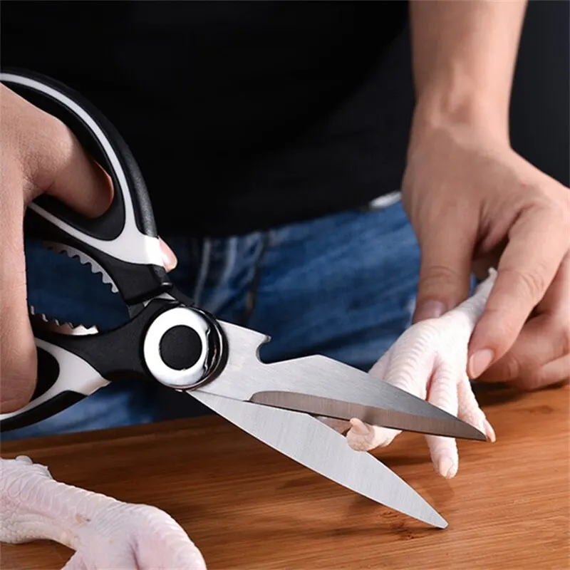 Multifunction Stainless Steel Kitchen Tools Strong Home Vegetable Chopping Chicken Bone Fish Food Scissors Multi-Purpose Tool