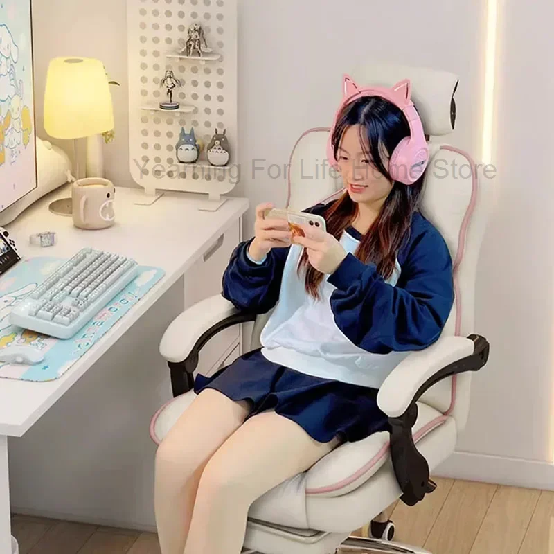 Silla ergonómica para ordenador, silla giratoria de oficina, silla de estudio, diseño de silla para juegos, silla de oficina relajante, sillas nórdicas, muebles para el hogar.