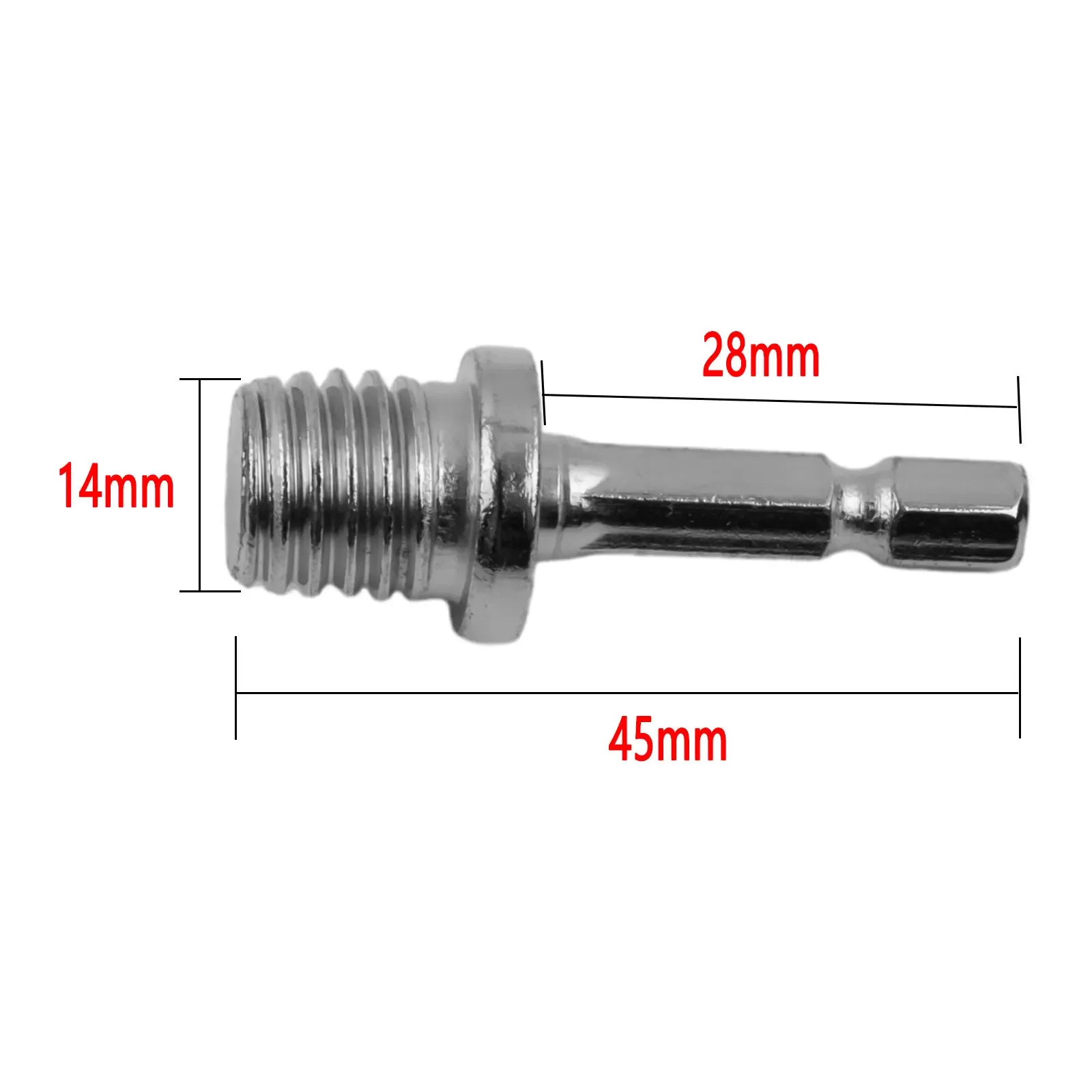 Angle Grinder Polishing Disc Connecting Rod Hex Shank Drill Adapter Screw Thread Angle Mill Electric Tools Accessories