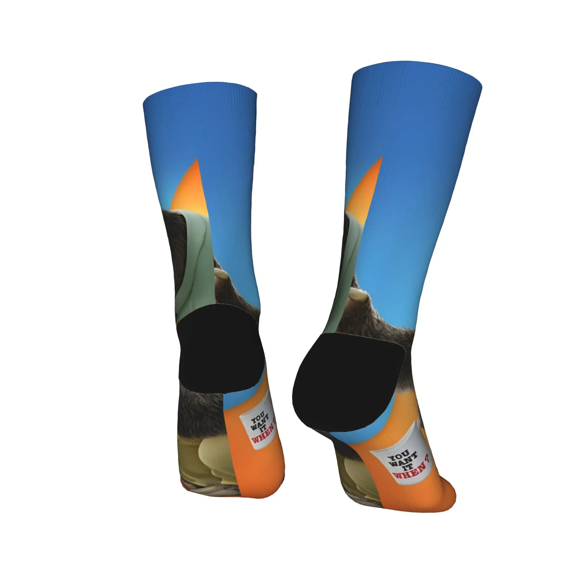 Adultos homens meias anime zootopia dos desenhos animados meias primavera gótico quente macio meias gráfico skate não deslizamento meias