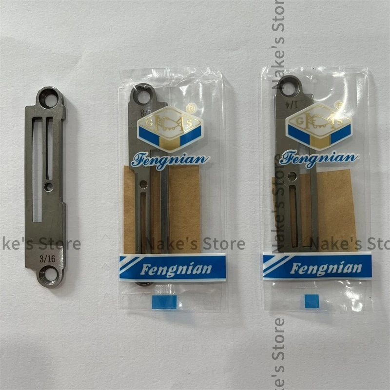 Fengnian Brand DY-359 Needle Plate with Knife 1/8 1/4 3/16 Ne498 Cutting Knife Iron Plate for Synchronous Dy Gc0303 Sewing