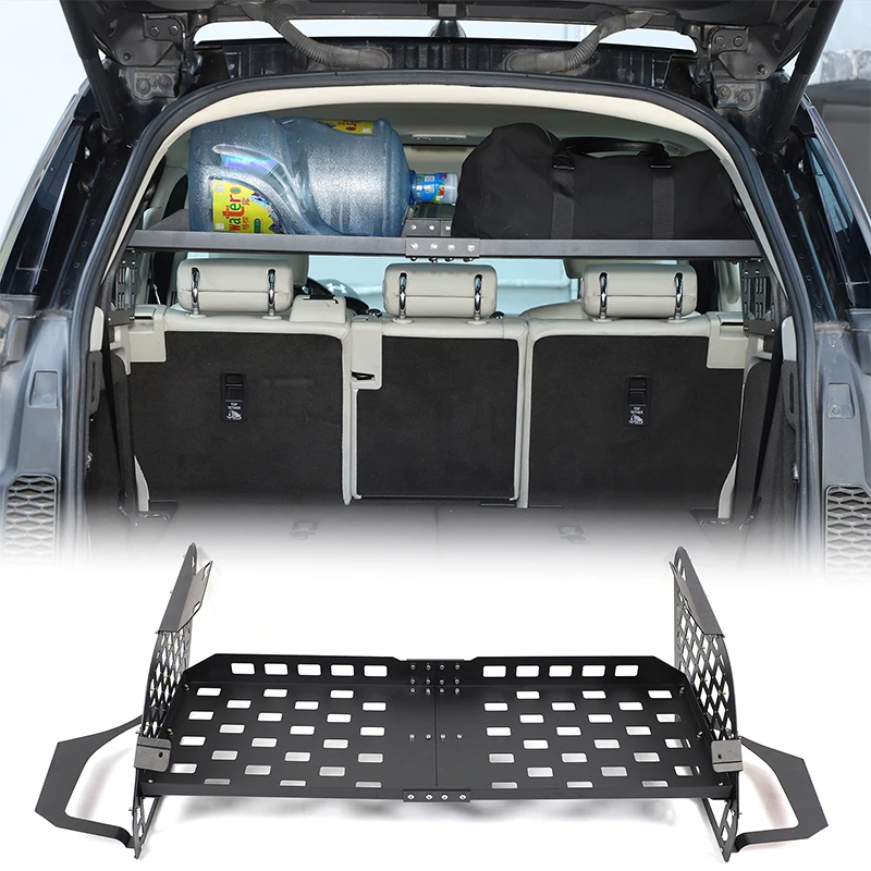 랜드로버 디스커버리 5 LR5 2017-2025 차량 후면 트렁크 측면 창문 브래킷 개조 수납 패널 다층 랙 액세서리