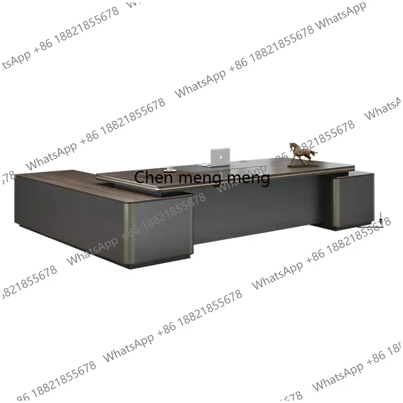 ze5556Deluxe Executive Standing Desk USB Outlet Cable Organizer Modern Chair Office Computer Accessories Furniture