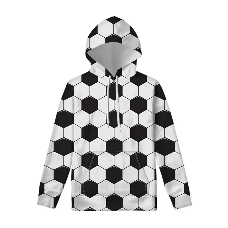 Multi Color Soccer Ball 3D Printed Hoodie Men Kids Long Sleeve Pullover Swearshirt Street Casual Oversized Hoodies Clothes