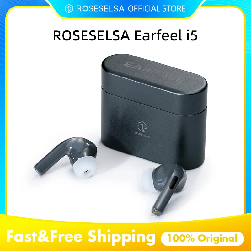 ROSESELSA Earfeel i5\Earfree i5 True Wireless Earbuds IPX5 Waterproof Hybrid ANC\LDAC HiFi Sound Wireless Earphones