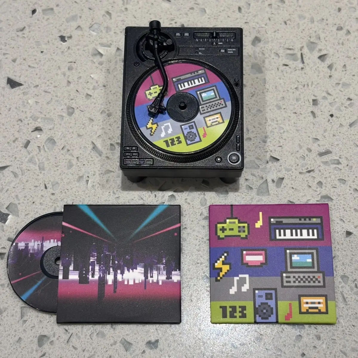 Bandai Pioneer DJ Second Generation Pioneer Audio Equipment Disc Player Model Scene with DIY Genuine