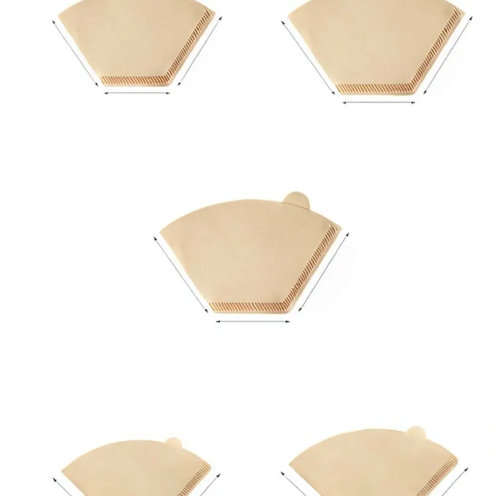 V Shape Coffee Filter Paper Natural Wood Pulp Conical Strainer For Fammy Manual Drip Brewing Kitchen Coffee Maker