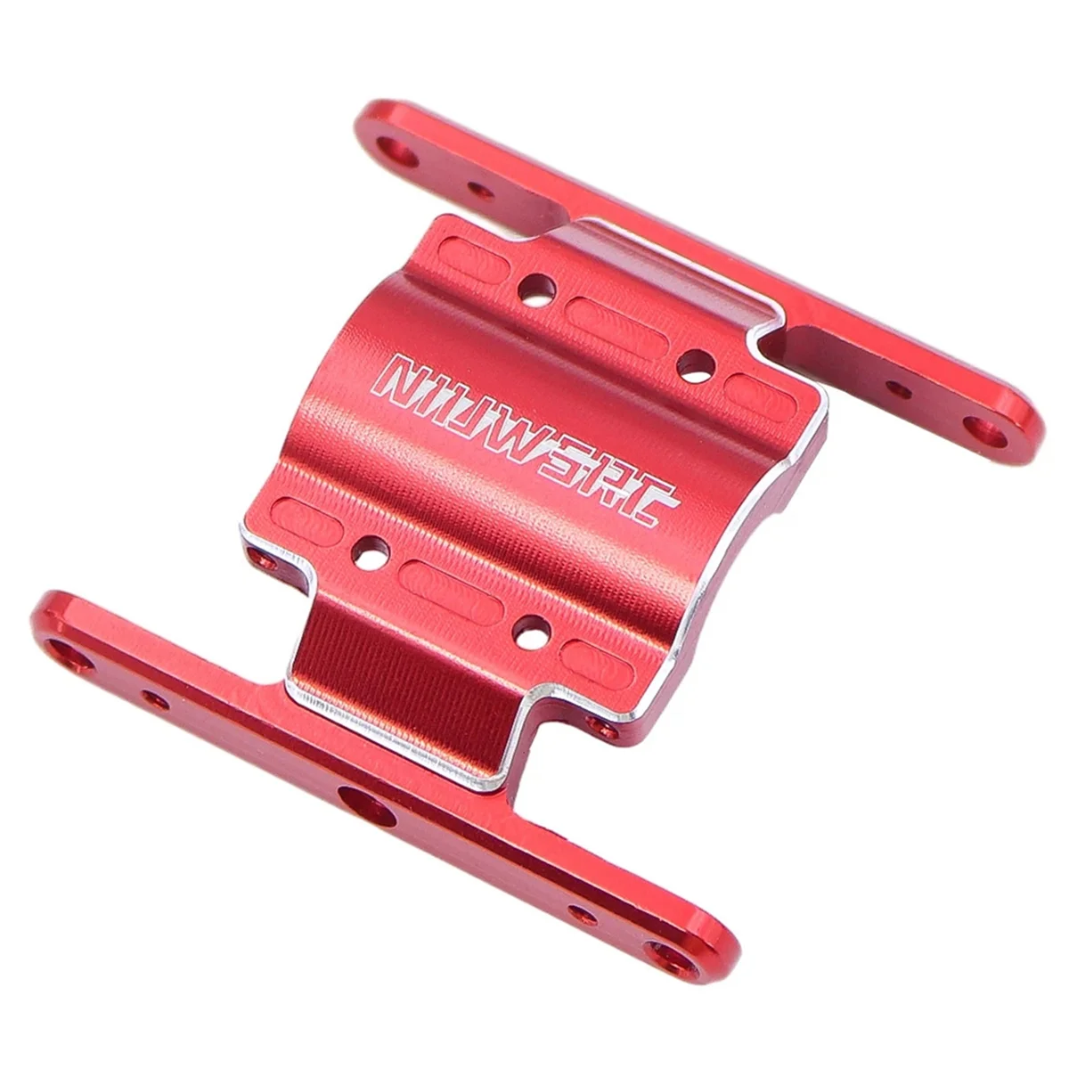 NIUWSRC RC Skid Plate Gearbox Transmission Mount for 1/18 RC Crawler FCX 18 FCX18 Upgrade Parts Red