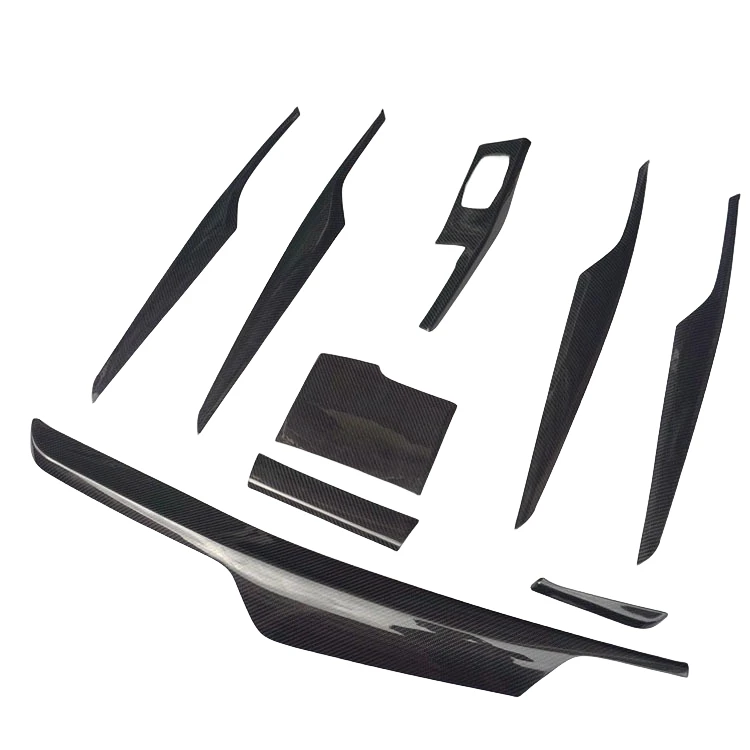 

For BMW 5 SERIES G30 G32 G38 Dry Carbon Fiber Car Dashboard Decorative Stickers Interior Upgrade Kit Modification Assembly