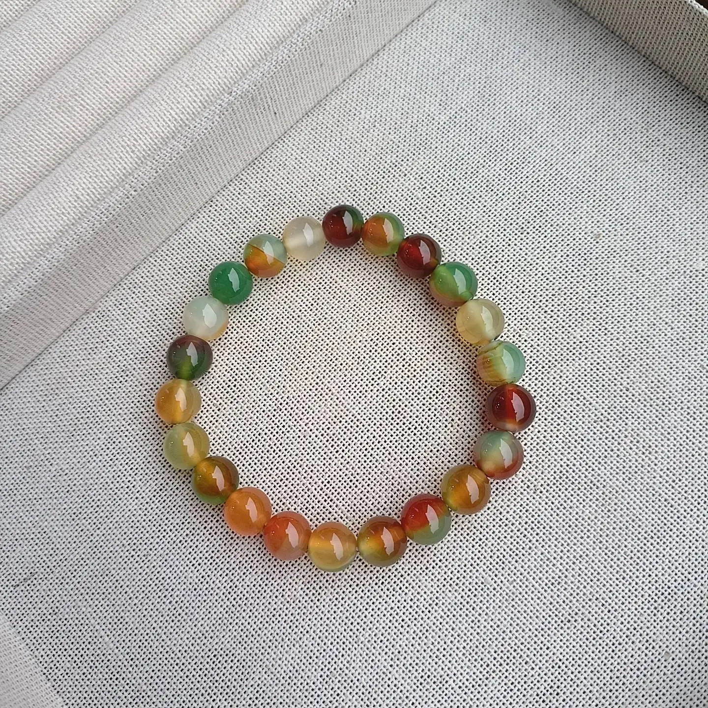 

Этот изысканный многоцветный модный браслет из агата для женщин символизирует хорошие пожелания и идеально подходит для семьи и друзей.