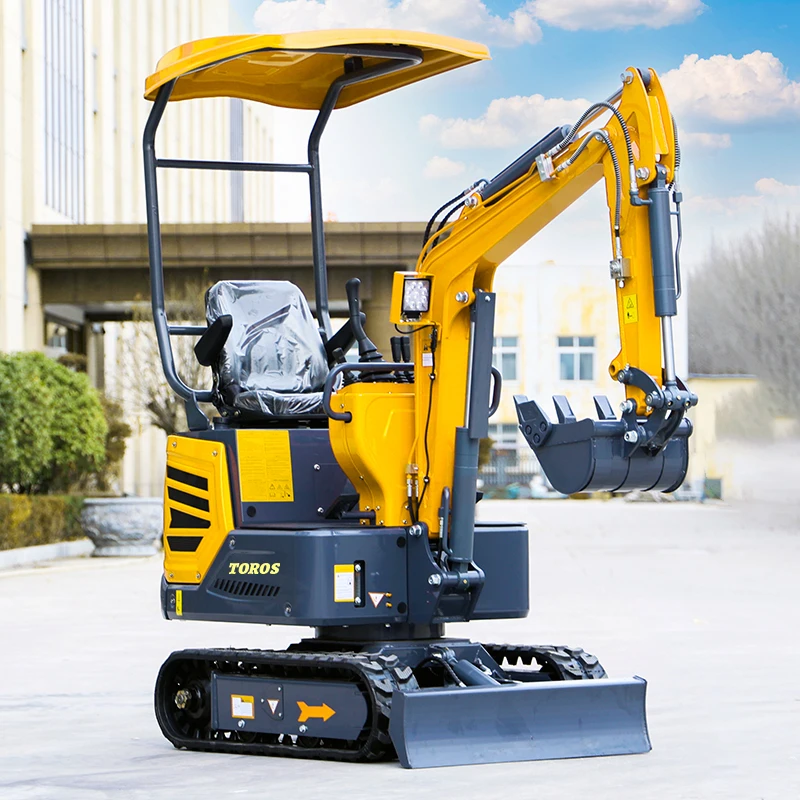 Chinese TOROS High Top Quality Crawler 1.2 Ton Mini Excavator Hydraulic Micro Small Digger  1Ton Prices Customizable Sale