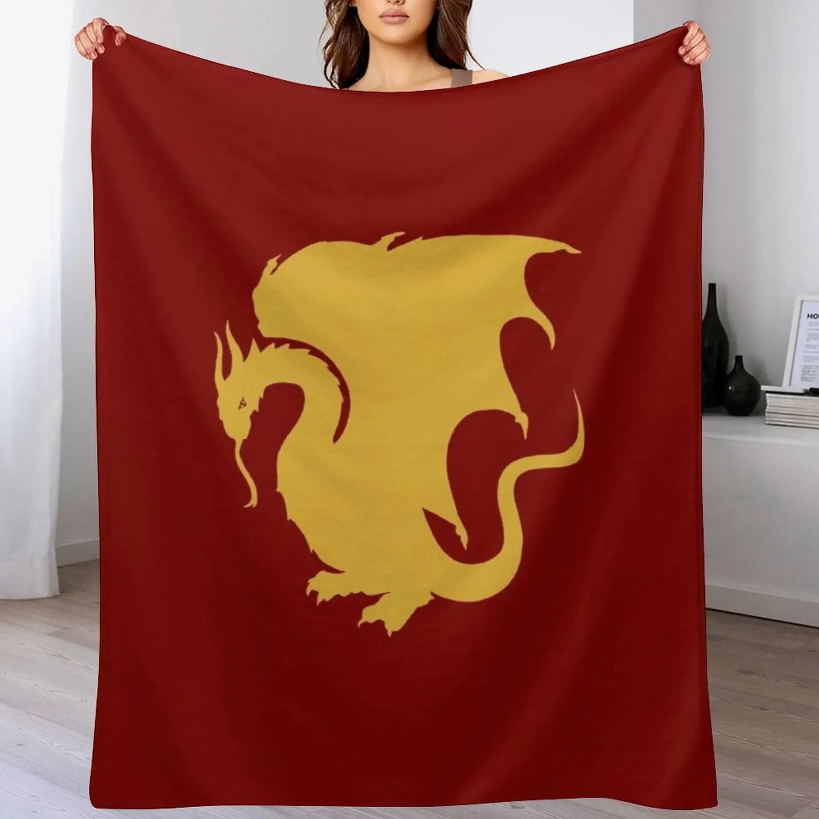 Arthur's Dragon Throw Blanket Stylish Decor Blanket Gift for Friends Roommate