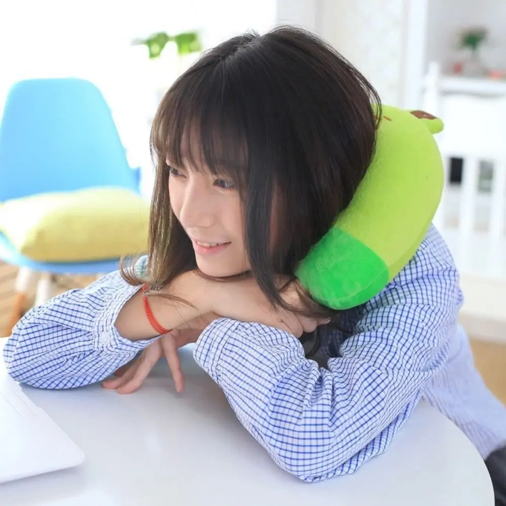 10 Colors Soft U-Shaped Plush Sleep Neck Protection Pillow Office Cushion Cute Lovely Travel Pillows For Children/Adults