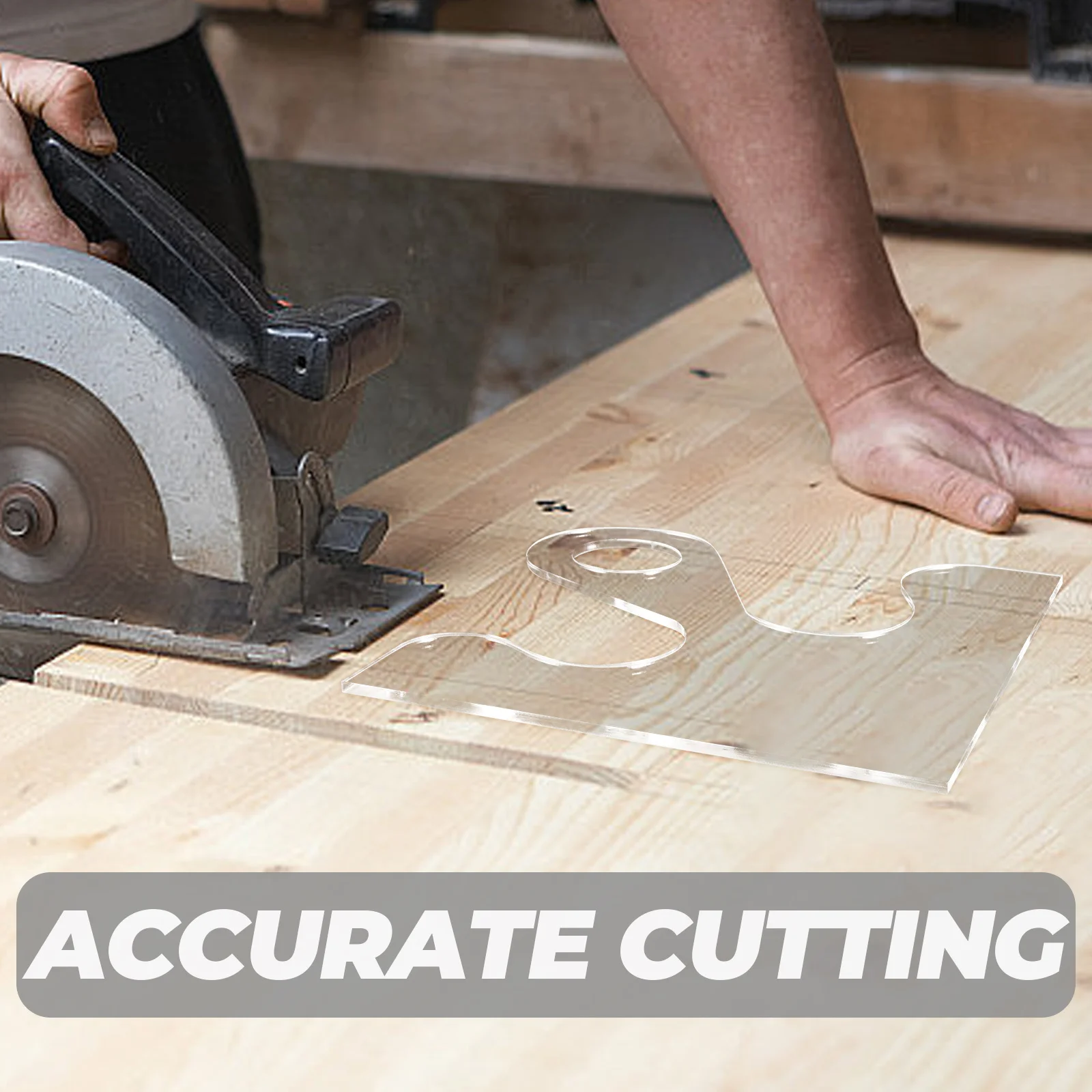 

Cutting Board Handle Template Acrylic Woodworking Stencil for Precise Routing Ergonomic Design Lightweight Clear View Chopping