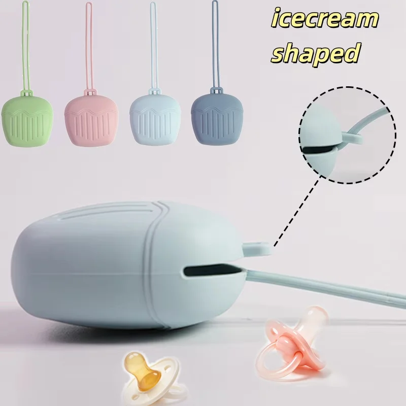 Portable Baby Pacifier Holder Box BPA Free Silicone Infant Soother Container Box Nipple Storage Box Cases Baby Accessories