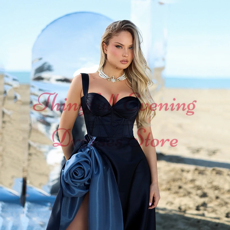 Thinyfull Sexy A-Line Prom Evening Dresses Saudi Arabia Sweetheart Split Party Dress 2024 Night Cocktail Prom Gowns Plus Size